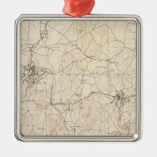 Marlboro, Massachusetts Metalen Ornament (Voorkant)