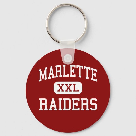 Marlette - Raiders - Middle - Marlette Michigan Sleutelhanger (Voorkant)