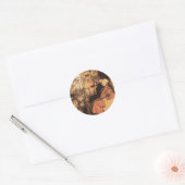 Marley en Scrooge Ronde Sticker (Envelop)