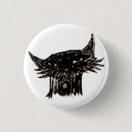 Marley Fish Cartoon Head Ronde Button 3,2 Cm (Voorkant)