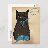 Marley Fish Hates Twitter Briefkaart (Voorkant / Achterkant)