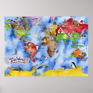 Marley Ungaro's 'DEZE WERELD...' kinderkaart Poster