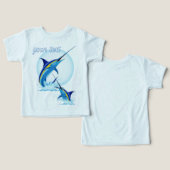 Marlin Bleu Jaillissant de l'Océan (Design Recto & Verso)