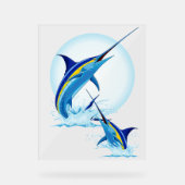 Marlin Bleu Jaillissant de l'Océan (Recto)