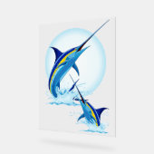 Marlin Bleu Jaillissant de l'Océan (Angle)
