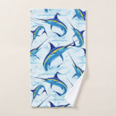 Marlin Bleu Jaillissant de l'Océan (Serviette à main)