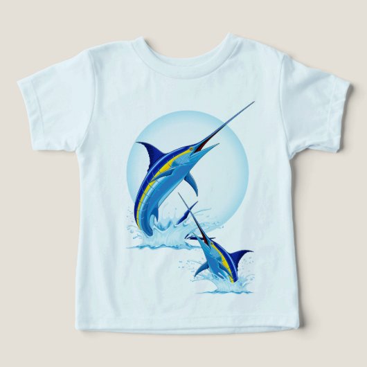 Marlin Bleu Jaillissant de l'Océan (Design Recto)