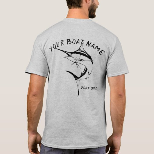 Marlin Boat Name Shirt (Achterkant)