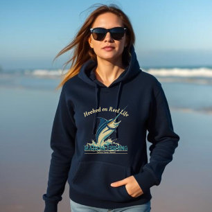 Marlin Fish-Hooked op het Reel Life Hoodie