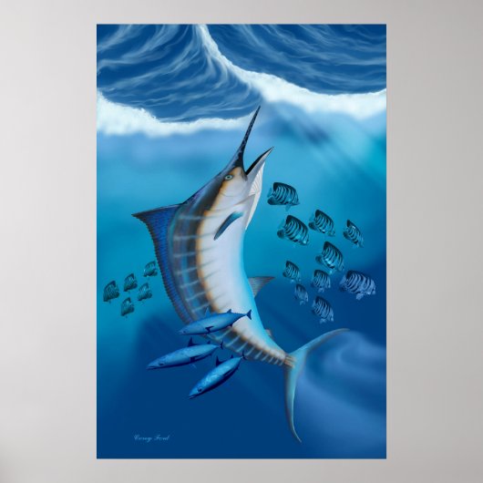 Marlin Fish Print (Voorkant)