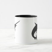 Marlin fish silhouette - Kies achtergrondkleur Mok (Midden)