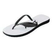 Marlin fish silhouette - Kies achtergrondkleur Teenslippers (Schuin)