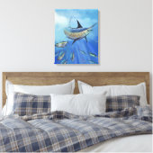 Marlin Hunt Canvas Afdruk (Insitu (Slaapkamer))