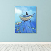 Marlin Hunt Canvas Afdruk (Insitu (Houten vloer))