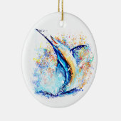 Marlin Kerst Impressie Keramisch Ornament (Rechts)