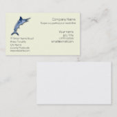 Marlin Logo Big Game Vist Visitekaartje (Voorkant / Achterkant)