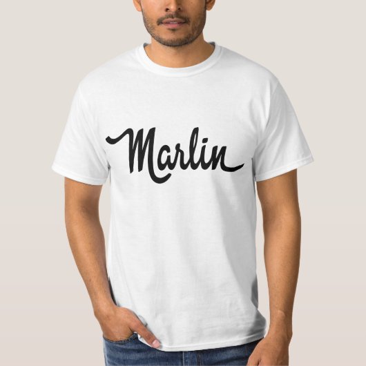 Marlin script t-shirt (Voorkant)