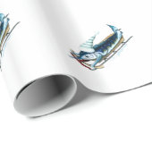 Marlin Sledding le papier de cadeau (Coin rond)