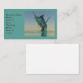 Marlin Sport Fish Print Visitekaartje (Voorkant / Achterkant)