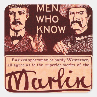  Marlin Vuurwapens Rood Pistool Ad Sticker Set