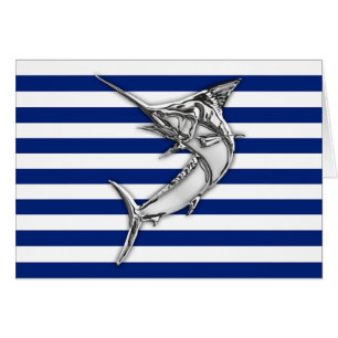 Marlin Zwaardvis Chrome Stijl op Nautilus Strepen