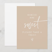 MARLO Bohemian Beige Babies zijn een mooi teken Kaart (Voorkant / Achterkant)