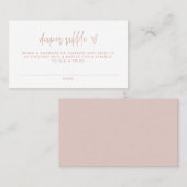 MARLO Bohemian Blush Baby Diaper Raffle Ticket (Voorkant / Achterkant)