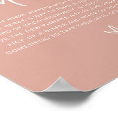 MARLO Boho Blush Pink Late Night Diapers Game Poster (Hoek)