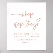 MARLO Boho Blush Roze Waar Waren Zij Bord Poster (Voorkant)