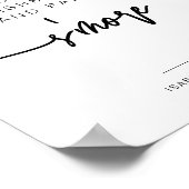 MARLO Bold Contemmodern S'mores Bar Sign Poster (Hoek)