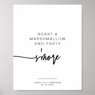 MARLO Bold Contemmodern S'mores Bar Sign Poster