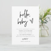 MARLO Bold Invitation Baby shower contemporain (Debout devant)