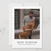 MARLO Bold Invitation Baby shower contemporain (Dos)