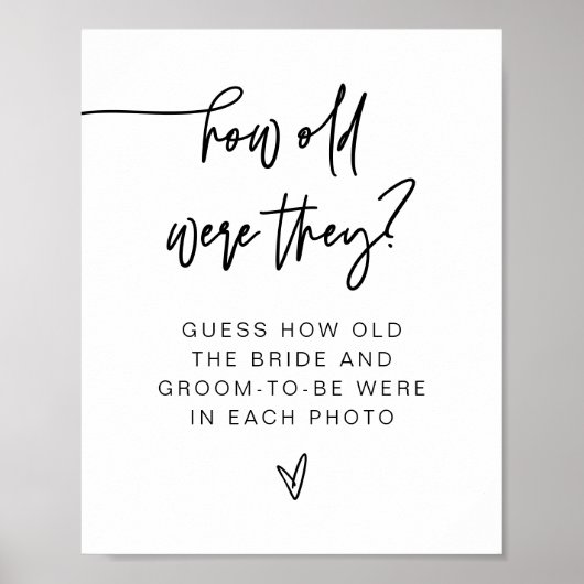 MARLO bold Modern hoe oud ze waren Poster (Voorkant)