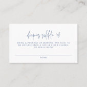 MARLO Modern Boho Dusty Blue Diaper Raffle Ticket (Devant)