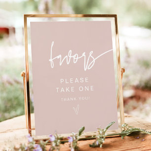 MARLO Modern Boho Roze Roze Favorieten Bord Poster