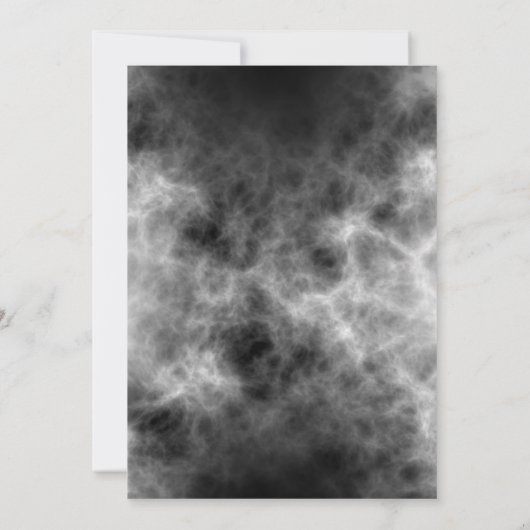 MARLO Modern minimalistisch zwart-wit Baby shower Kaart (Achterkant)