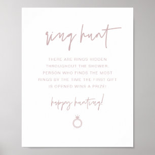 MARLO Stof Roze Boho Ring Jacht Bruiloft Borrel Sp Poster