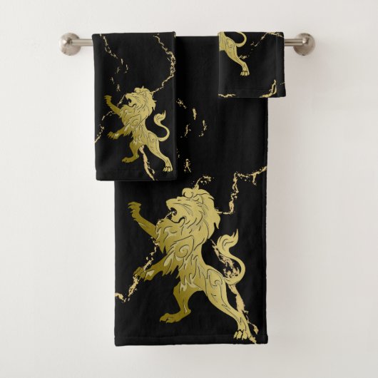 Marloed Golden Royal Lion Bad Handdoek (Insitu)