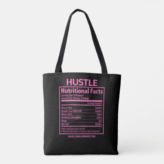 Marlon Alvamar Hustle Canvas tas (Achterkant)