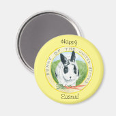 Marlon Bundo Pâques aimant jaune (Recto/Verso)