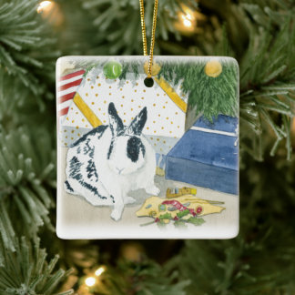 Marlon Bundo's beste kerstversiering Keramisch Ornament