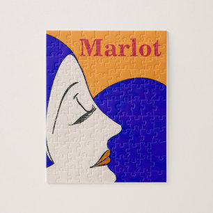 Marlot, wijn, puzzel