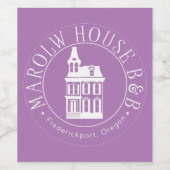 Marlow House Vin Étiquette (Étiquettes simples)