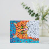 Marmalade Cat Briefkaart (Staand voorkant)