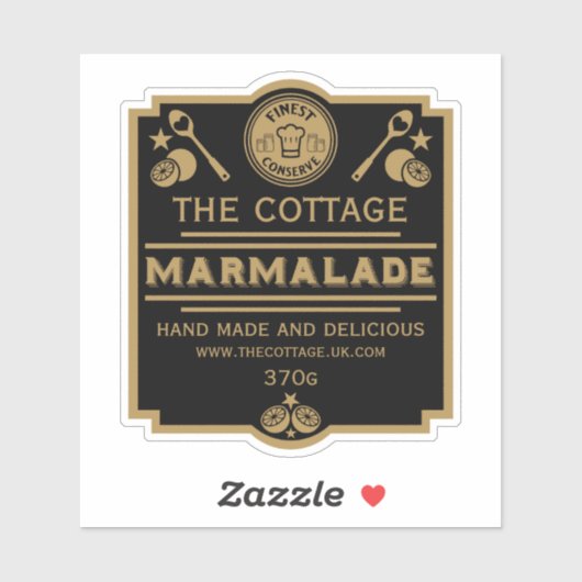 Marmalade Conserve Maker Sticker (Vel)