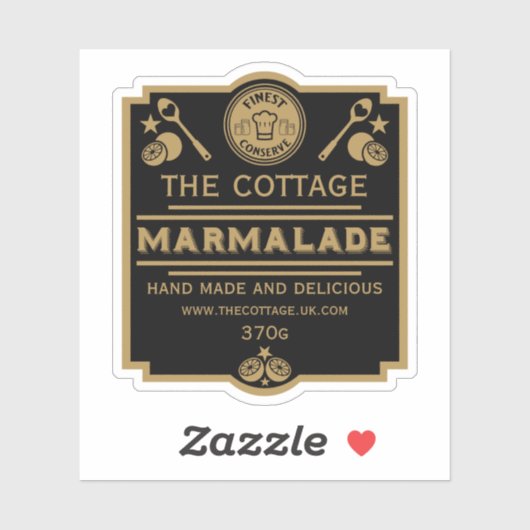 Marmalade Conserve Maker Sticker (Vel)