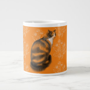 Marmalade kattenreus mok koffie