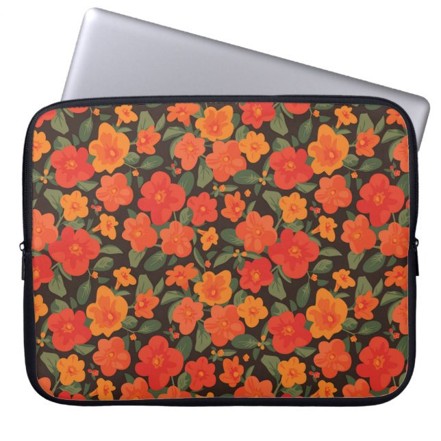 Marmalade Struik. Streptosolen jamesonii Pattern Laptop Sleeve (Voorkant)