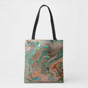 Marmeerbare abstracte acrylachtergrond. Marbling A Draagtas